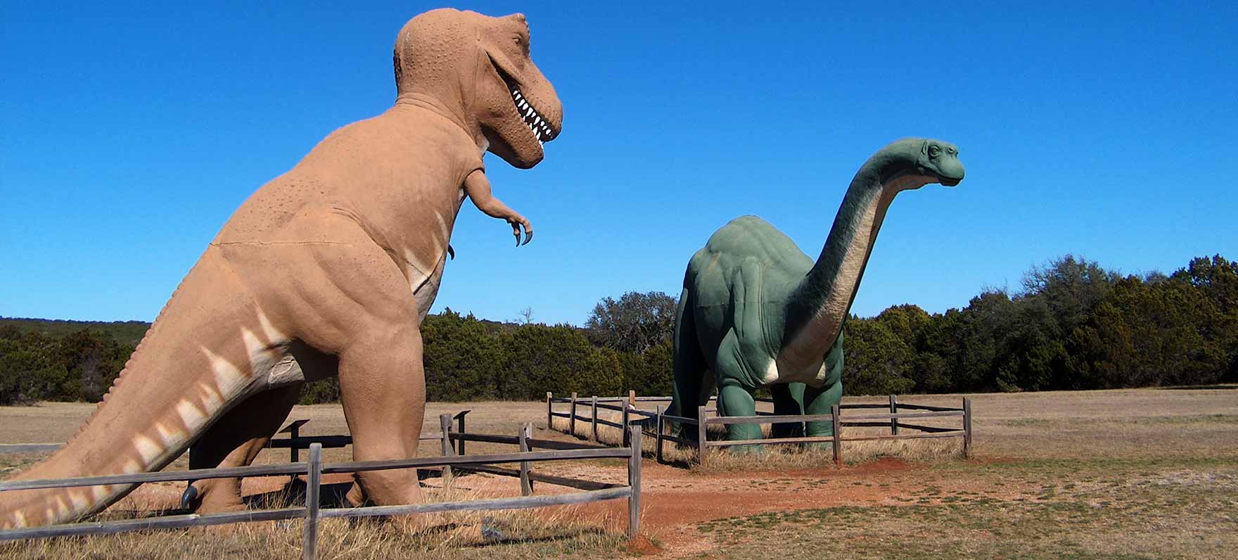 Dinosaur Exhibit at Dinosaur Valley State Park