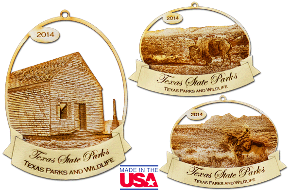 2014 Texas State Park Christmas Ornaments