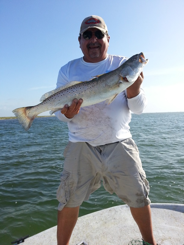 Art Morris with his saltwater catch.