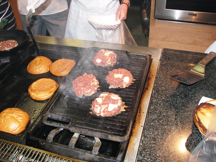 Previous Central Market Class making Elk Burgers at  Fort Worth Coking School, photo by Brett Johnson. 
