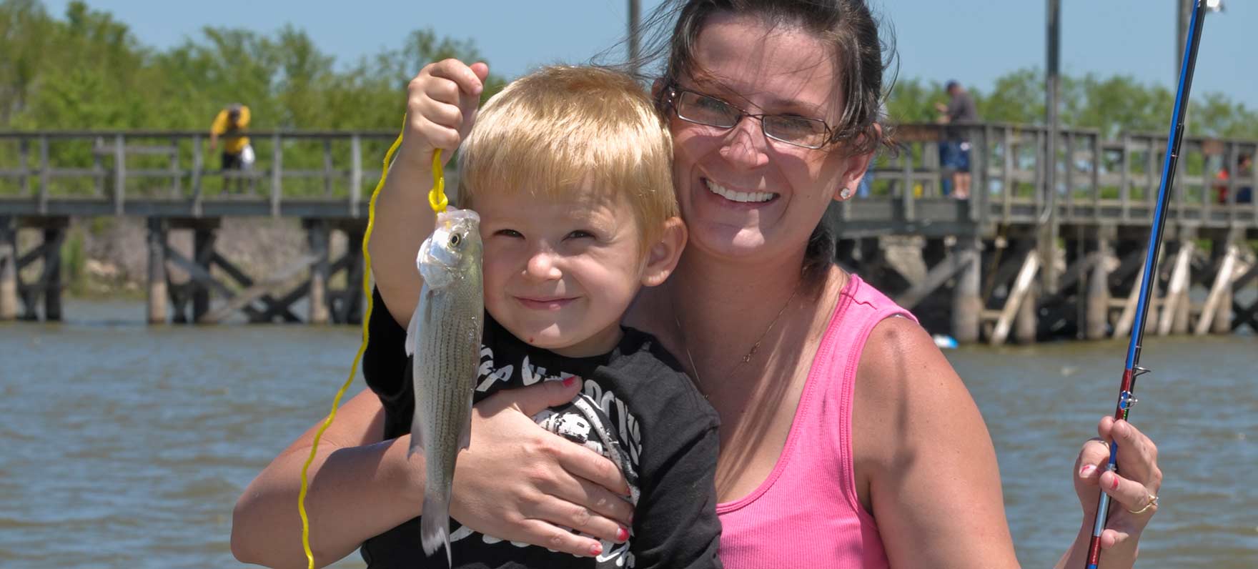 His first fish at Lake Arrowhead.
