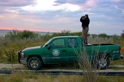 Texas Game Warden on the job.